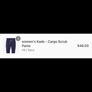 Women’s Figs Kade Cargo Pants, XS, Navy